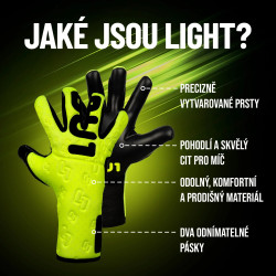 Dětské brankářské rukavice BU1 Light Neon Yellow 2.0
