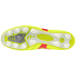 Kopačky Mizuno Morelia II ELITE MD Safety Yellow Fiery Coral 2 Galaxy Silver