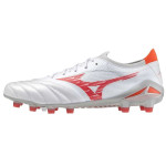 Kopačky Mizuno MORELIA NEO IV ELITE MD White Radiant Red Hot Coral