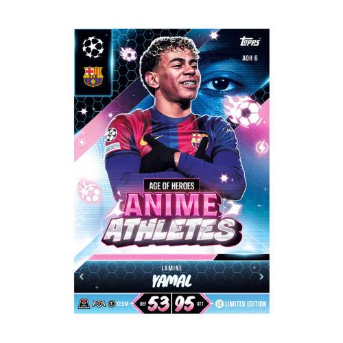 Malá krabička Topps Match Attax UCC 26/27 Booster Tin 2 (Anime Athletes)