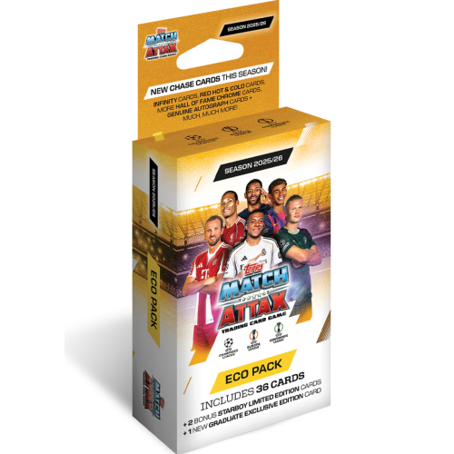 Eco Pack fotbalových kartiček Topps Match Attax 25/26