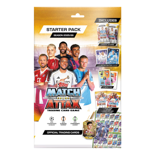 Starter Pack fotbalových kartiček Topps Match Attax 25/26