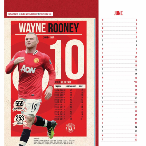 Stolní kalendář Manchester United FC 2026