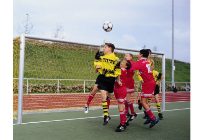 Fotbalová síť 5,15x2,05x1,0x1,0m, hexagonální oka, jednobarevná