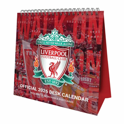 Stolní kalendář Liverpool FC 2026