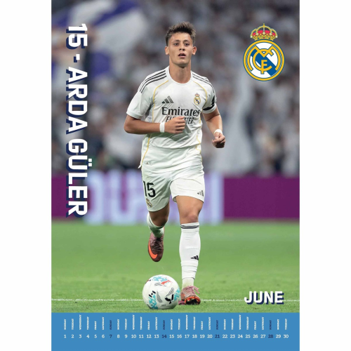Nástěnný kalendář Real Madrid 2026