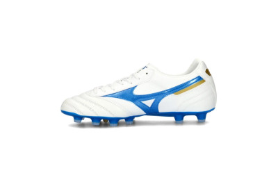 Kopačky Mizuno MORELIA II PRO FG White Laser Blue Gold